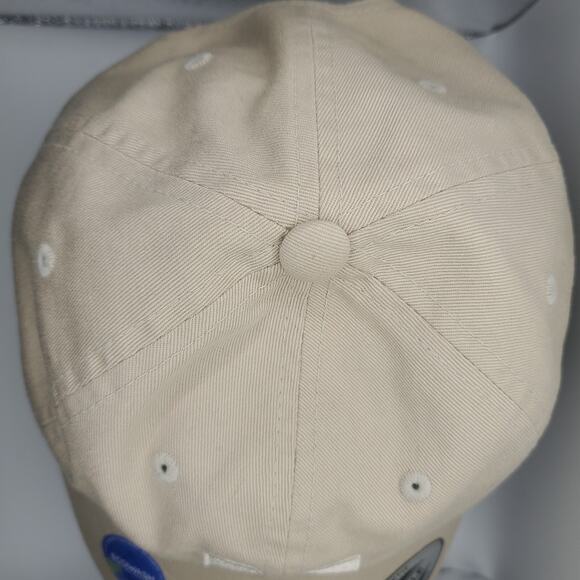 Metro M Logo Hat Beige Adjustable Strapback Cap Ecowash Yupoong New w/ Stickers - Picture 4 of 9